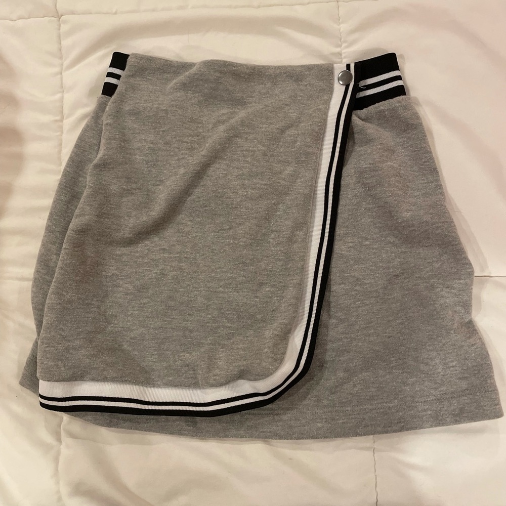 Sweatpant material skirt